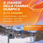 ROCCARASO, QUESTA MATTINA IL PASSAGGIO DELLA FIAMMA OLIMPICA