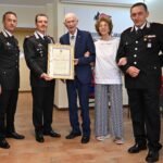 IL SOTTOTENENTE DEI CARABINIERI ABRAMO ROSSI PREMIATO PER IL SERVIZIO A ROCCARASO E IL CORAGGIO NEI LAGER NAZISTI