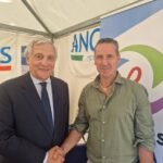 TAJANI ALLO STAND DI ROCCARASO FUTURA AL FESTIVAL DEL SOCIALE A L'AQUILA